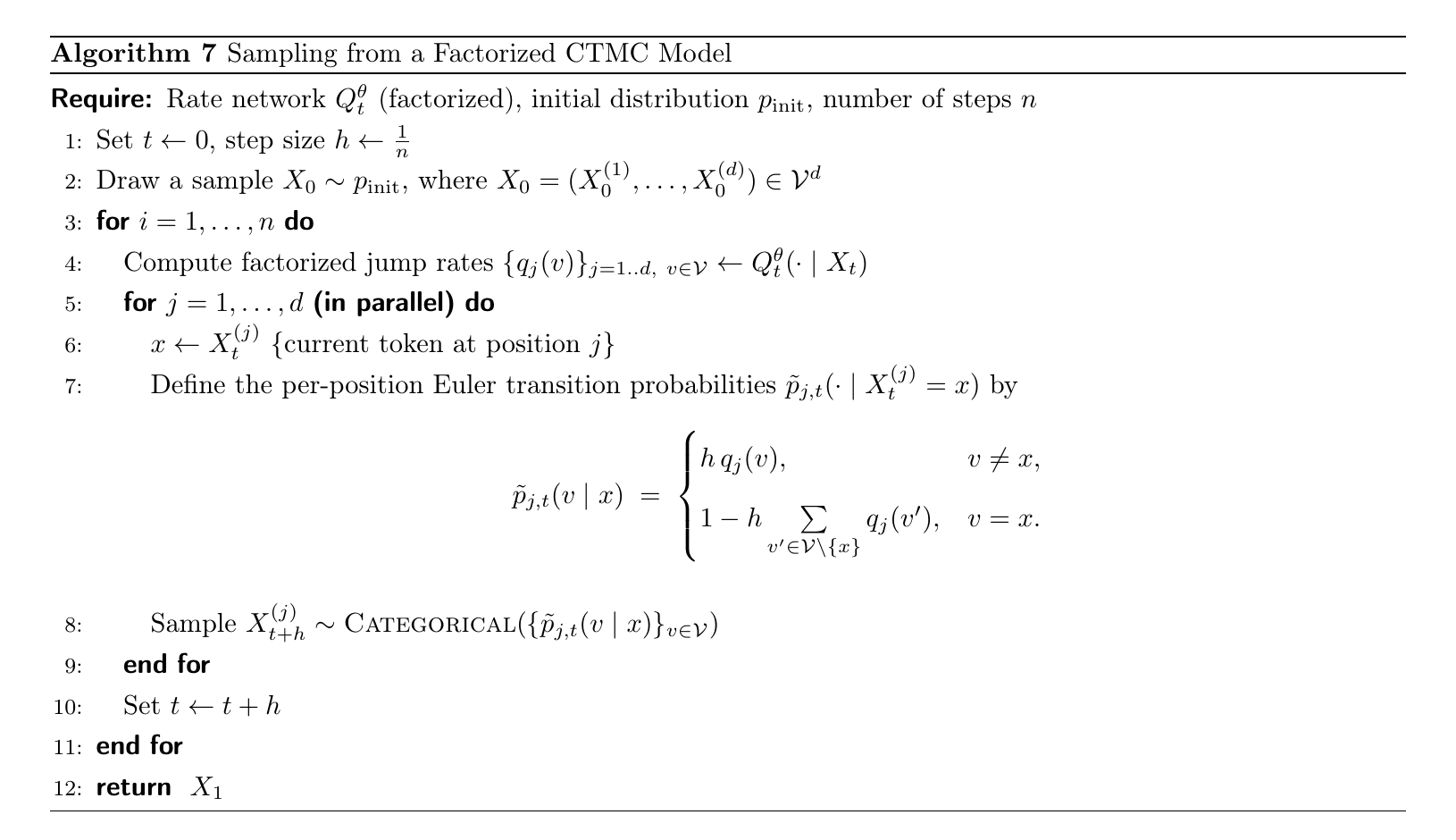 因子化 CTMC 的 Euler 采样算法