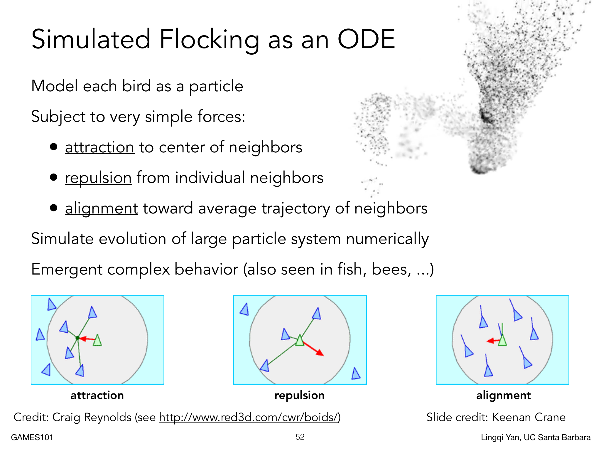 Flocking 由局部规则涌现群体运动