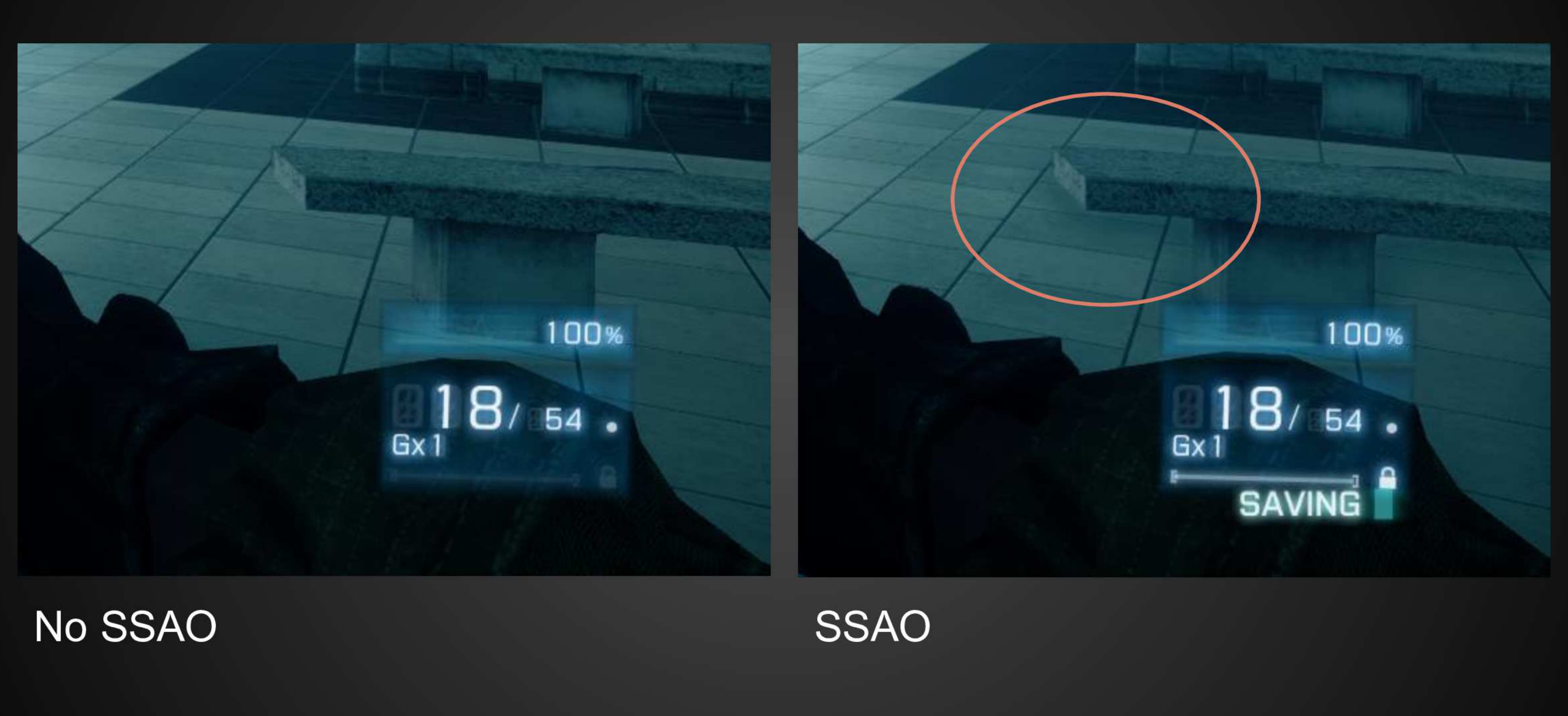 SSAO在悬空物体附近地面产生错误黑晕